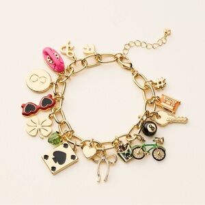 Kate Spade New York x Target Mixed Novelty Chunky Charm Bracelet  *In Hand”